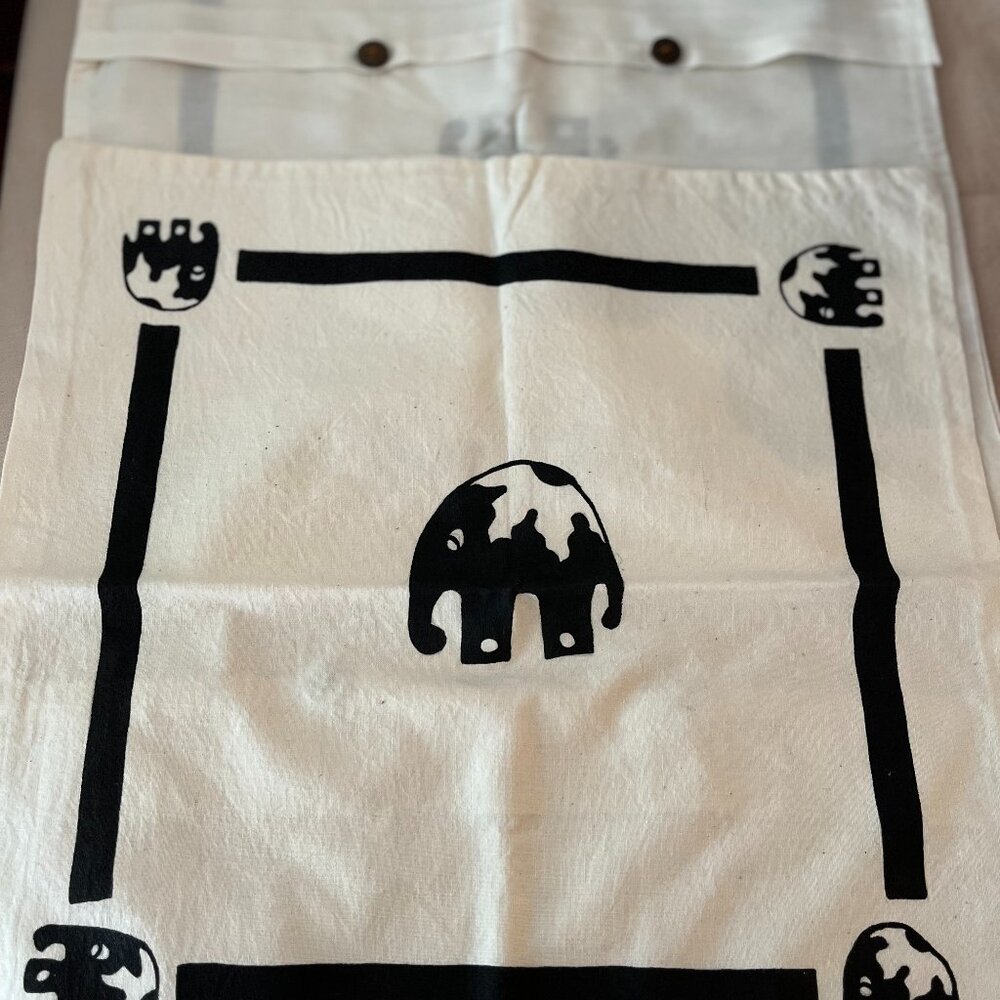 Cushion covers - elephant block print.